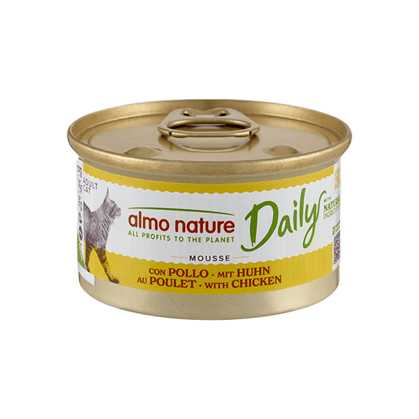Almo Nature Cat DAILY Mousse Chicken kaķu konservi pastēte Vista 85g
